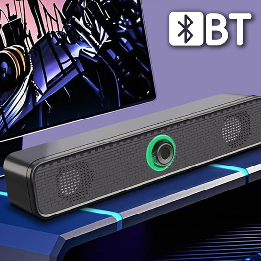 USB powered PC soundbar front view slim design