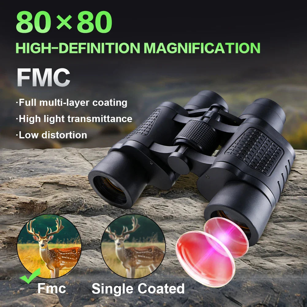 Professional Binoculars 80x80 – HD, 15000m Long Range & Low-Light Night Vision Digispots