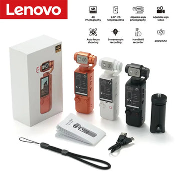 Lenovo 4K WiFi Sports Camera – Wearable, Autofocus & Long Battery Life Digispots